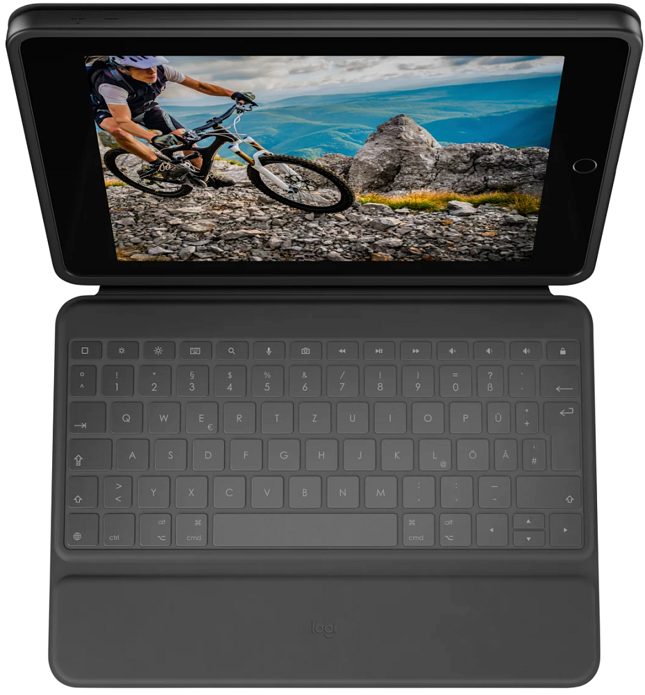 

Logitech Чехол-клавиатура Rugged Folio для iPad 10.2, черный