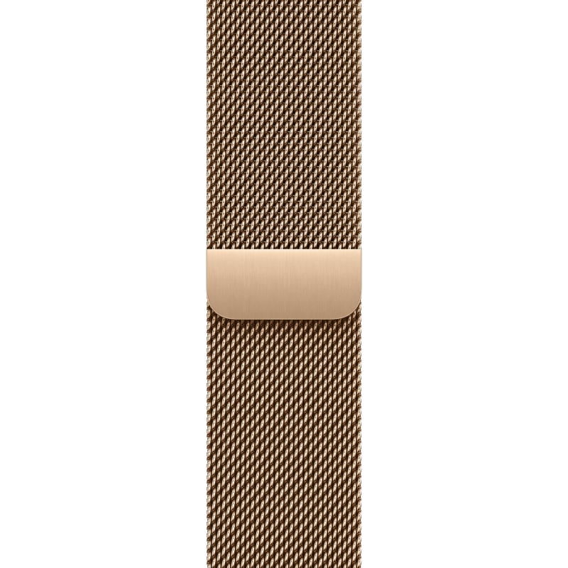 Apple Watch Series 10, 46 мм, корпус из титана цвета «титановый золотой», «миланская петля» золотого цвета, M/L Фото-2