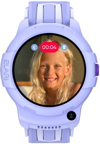 Умные часы Elari KidPhone 4G Wink, лиловый