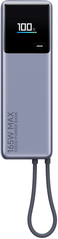 Аккумулятор внешний Xiaomi 165 Вт Power Bank 10000 мАч, серый