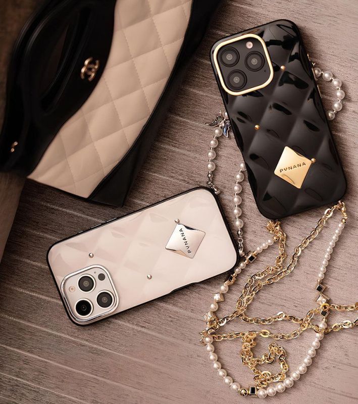 Чехол PYNANA Metal Diamond Series для iPhone 16 Pro Max, белый Фото-4