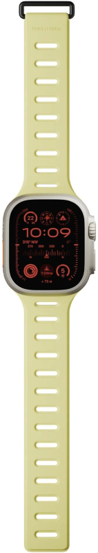 Ремешок Native Union Active Strap для Apple Watch 42/44/45/49 мм, L, силикон, лимонный+серый Фото-5