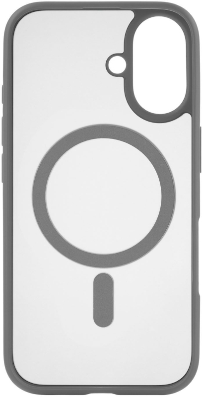 Чехол uBear Cloud Case MagSafe для iPhone 16, silk-touch, серый Фото-3