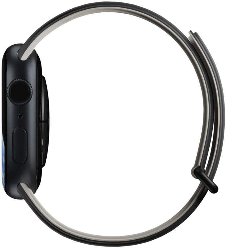 Ремешок Native Union Active Strap для Apple Watch 38/40/41 мм, S, силикон, серый+черный Фото-3