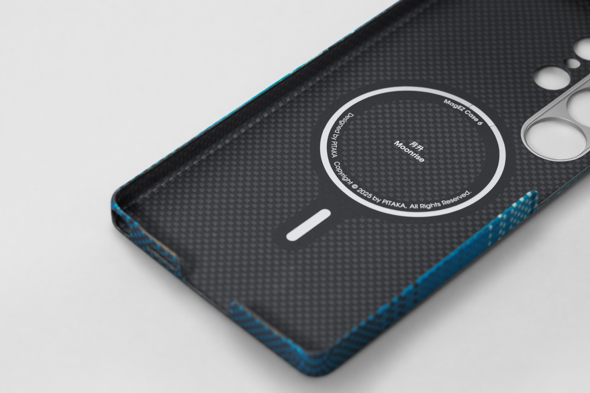 Чехол Pitaka Tactile Woven для Galaxy S25 Ultra, кевлар, синий Фото-6