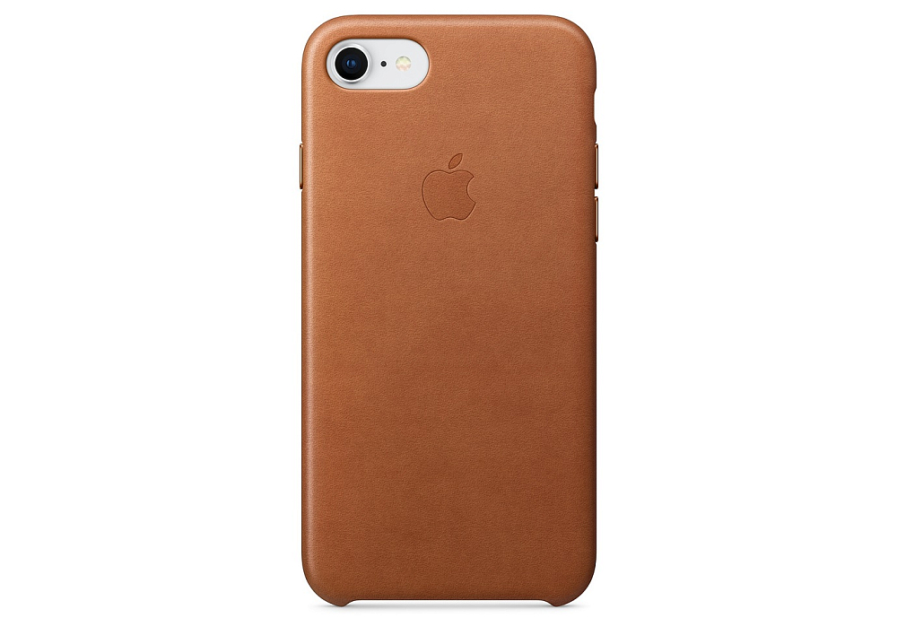 

Apple Чехол Leather Case для iPhone 8/7 золотисто-коричневый