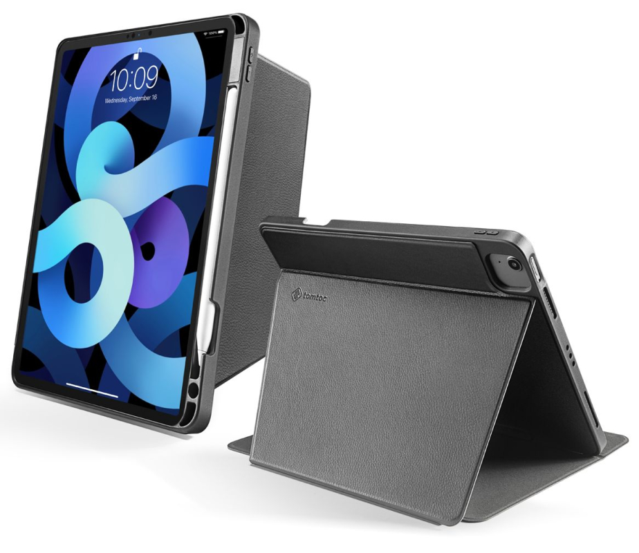 Чехол Tomtoc Tri-use Folio для iPad Air (2020), черный Фото-4