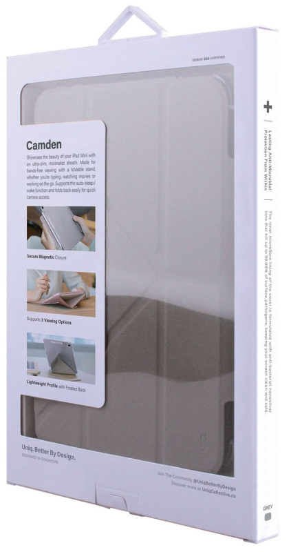 Чехол Uniq Camden для iPad 10.2, серый Фото-5