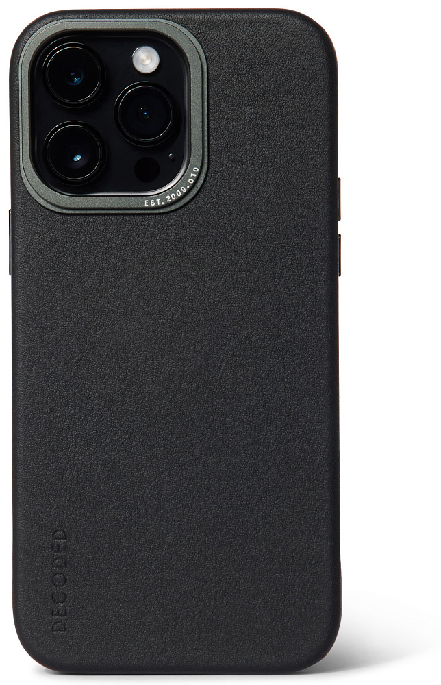 

Decoded Чехол Leather Back Cover для iPhone 14 Pro Max, кожа, черный