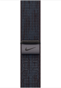 Ремешок Apple Nike Sport Loop 46 мм, черный/синий