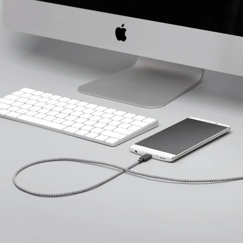 Кабель Native Union Belt Cable USB-A - USB-С, 3 м, нейлон, зебра Фото-6