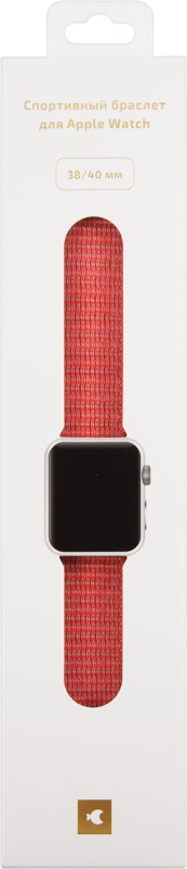 Ремешок moonfish для Apple Watch 38/40/41/42 мм, нейлон, «дымчатый розовый» Фото-4