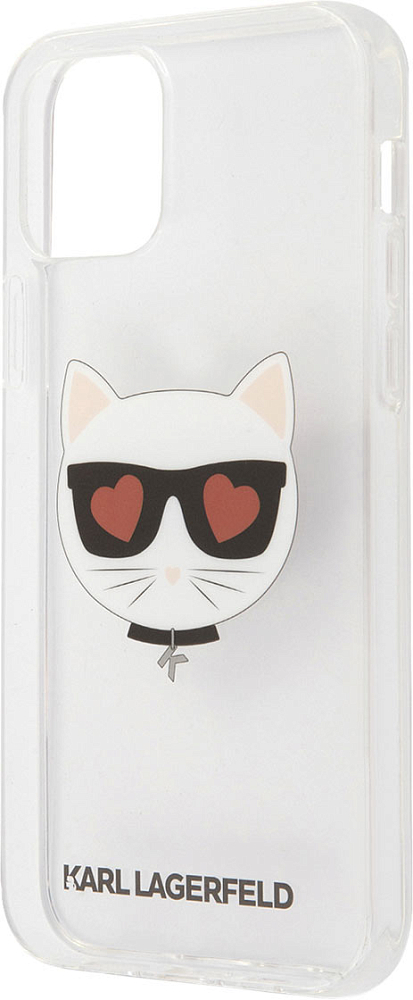 

Чехлы Karl Lagerfeld, Прозрачный, Чехол Lagerfeld Choupette Head Hearts для iPhone 12/12 Pro, прозрачный