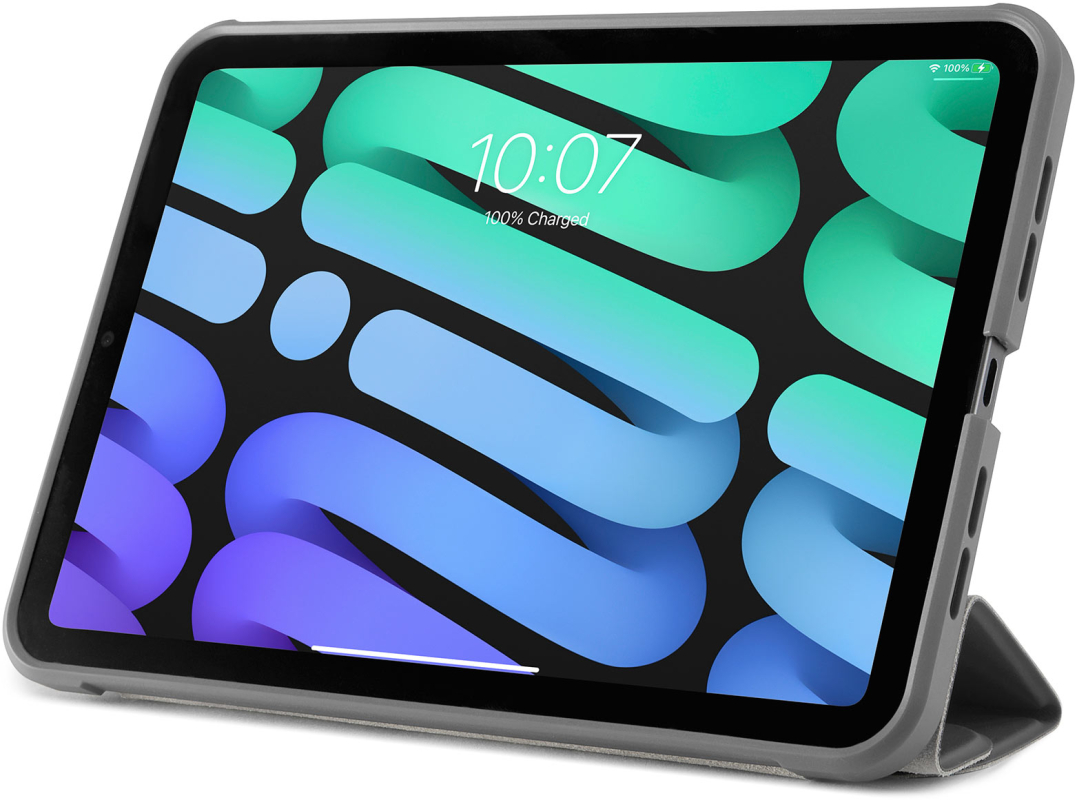 Чехол Pipetto Origami для iPad Mini 6, пластик, серый Фото-10