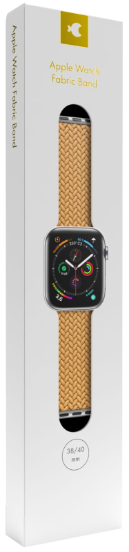 Ремешок moonfish для Apple Watch 38/40/41/42 мм, нейлон, желтый Фото-3