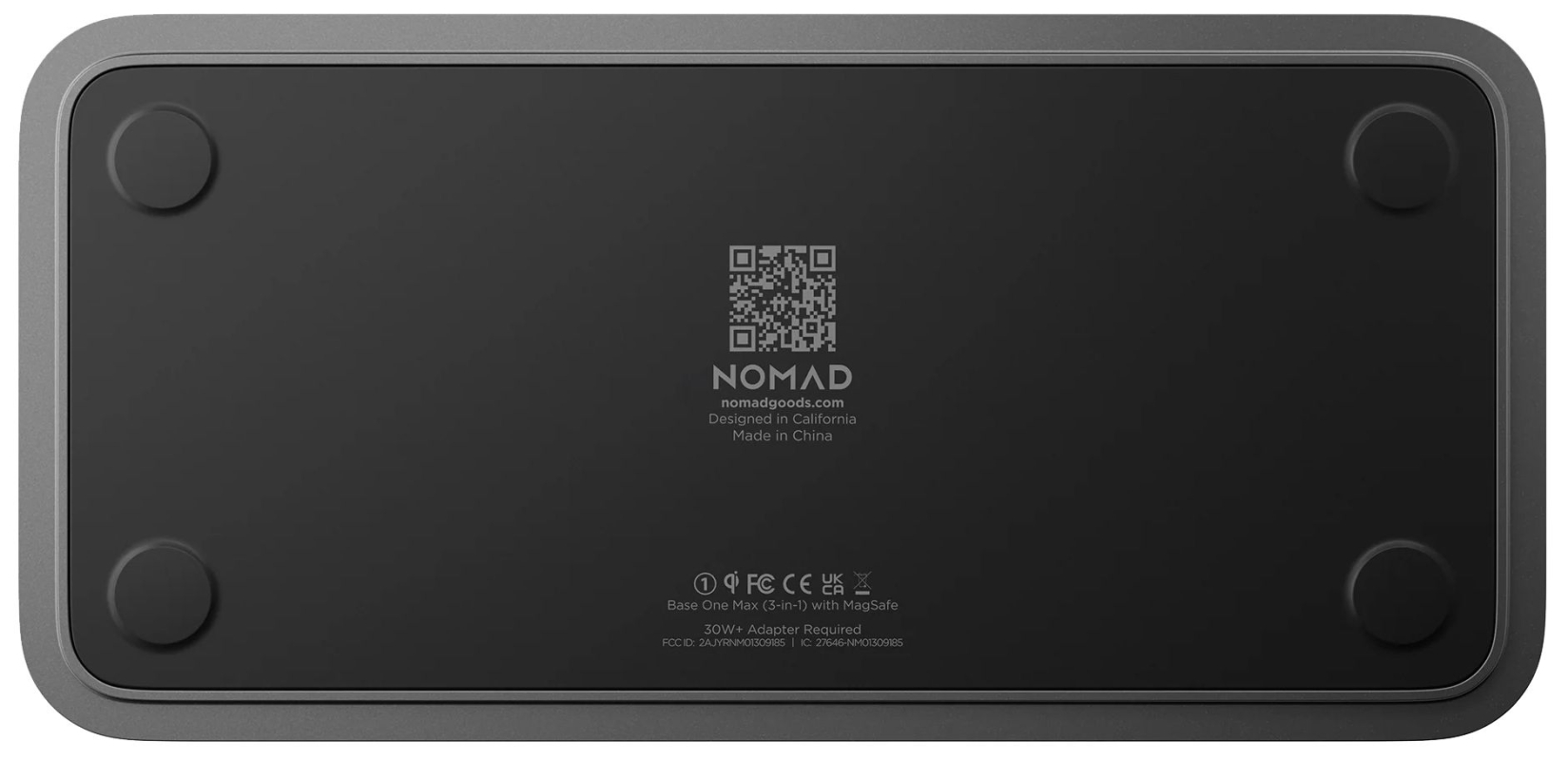 Беспроводное зарядное устройство Nomad Base One Max V2 MagSafe, 15 Вт, черный карбид Фото-5