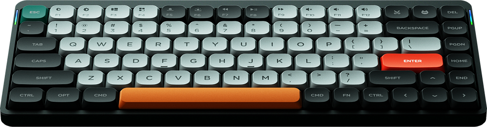 

Nuphy Клавиатура AIR75 с RGB подтсветкой, Brown Switch, серый