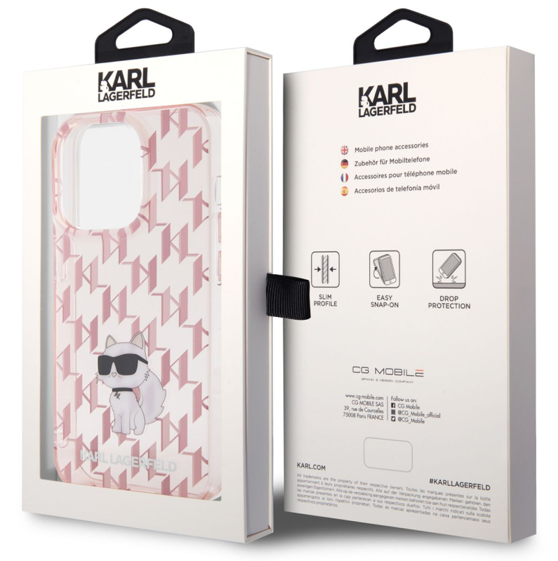 Чехол Karl Lagerfeld NFT Choupette для iPhone 15 Pro, розовый Фото-5