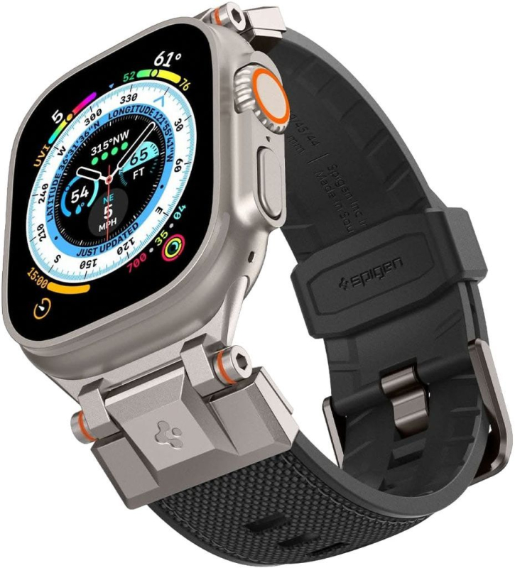 Ремешок Spigen DuraPro Armor Band для Apple Watch 42/44/45/49 мм, черный Фото-3