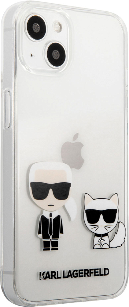 

Karl Lagerfeld Чехол & Choupette для iPhone 13, пластик, прозрачный