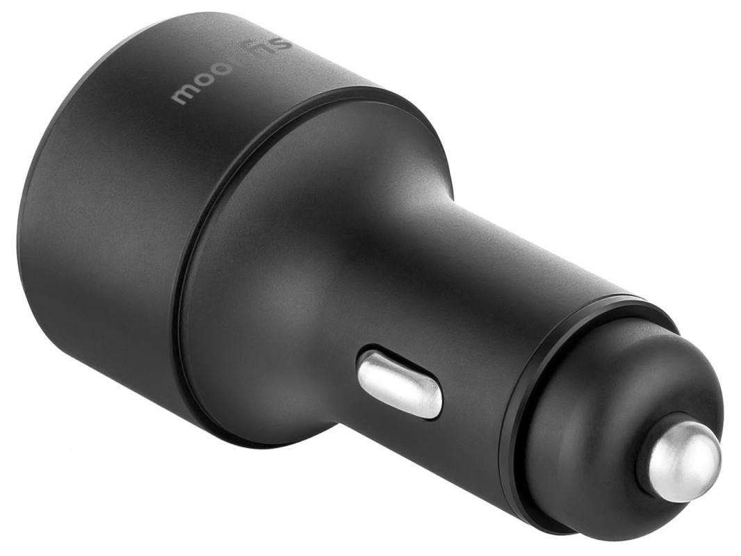 Автомобильное зарядное устройство moonfish 2хUSB-C, PD, 40 Вт, черный Фото-4