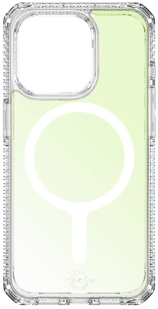 

Чехол Itskins HYBRID R IRIDESCENT MagSafe для iPhone 15 Pro Max, зеленый, Чехол HYBRID R IRIDESCENT MagSafe для iPhone 15 Pro Max, зеленый