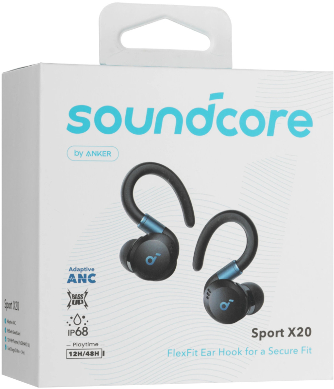Наушники TWS Anker Soundcore Sport X20, черный Фото-9