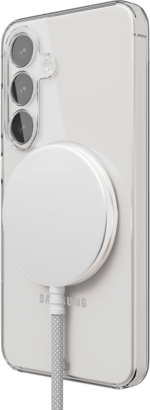 Чехол VLP Puro Case MagSafe для Galaxy S25, поликарбонат, прозрачный Фото-3