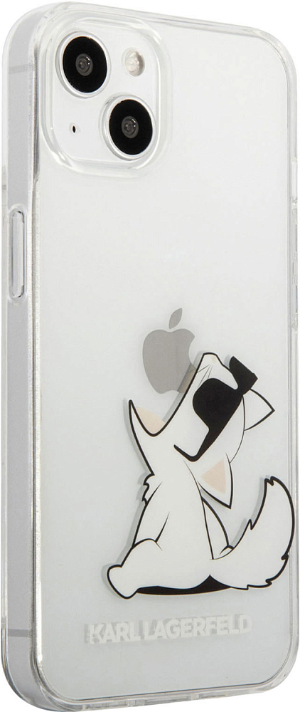 

Karl Lagerfeld Чехол & Choupette Fun для iPhone 13, пластик, прозрачный