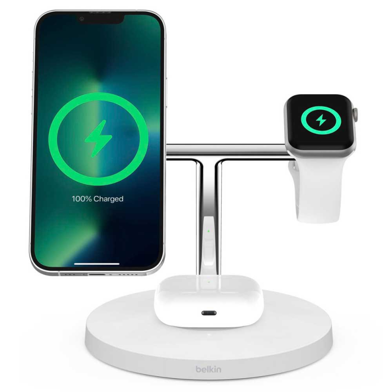 Беспроводное зарядное устройство Belkin Boost 3в1 MagSafe, 15 Вт, белый Фото-7