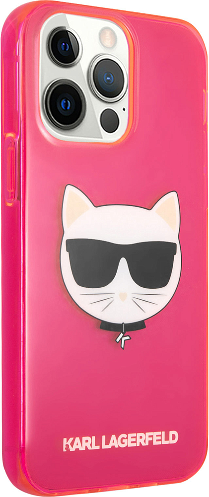 

Karl Lagerfeld Чехол & Choupette для iPhone 13 Pro, пластик, розовый