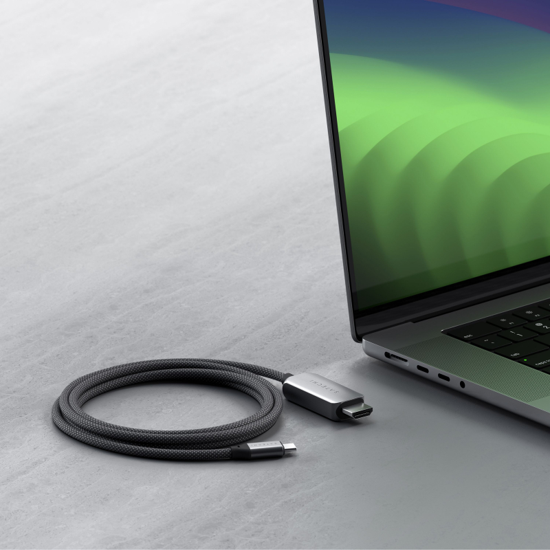 Кабель Satechi USB-C - HDMI, 2 м, серый космос Фото-4