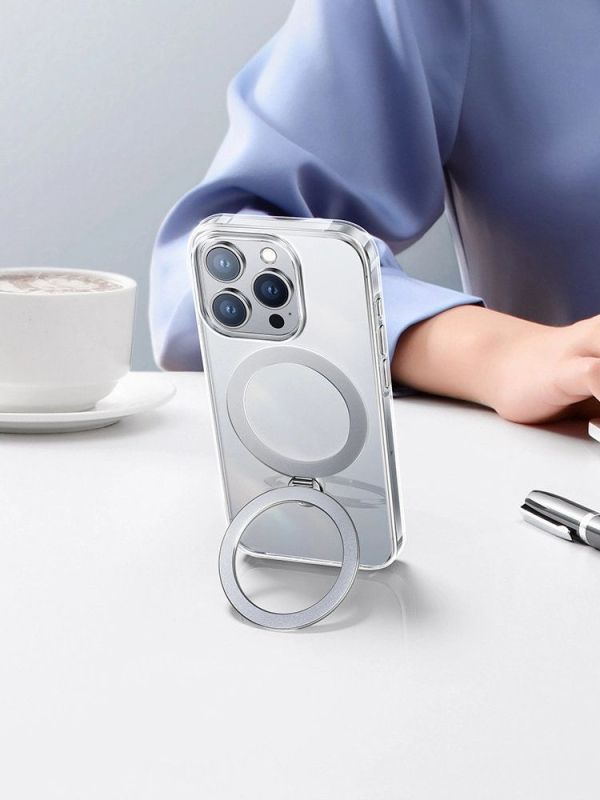 Чехол PYNANA Dancing Streamer Series MagSafe для iPhone 16 Pro Max, перламутровый Фото-5