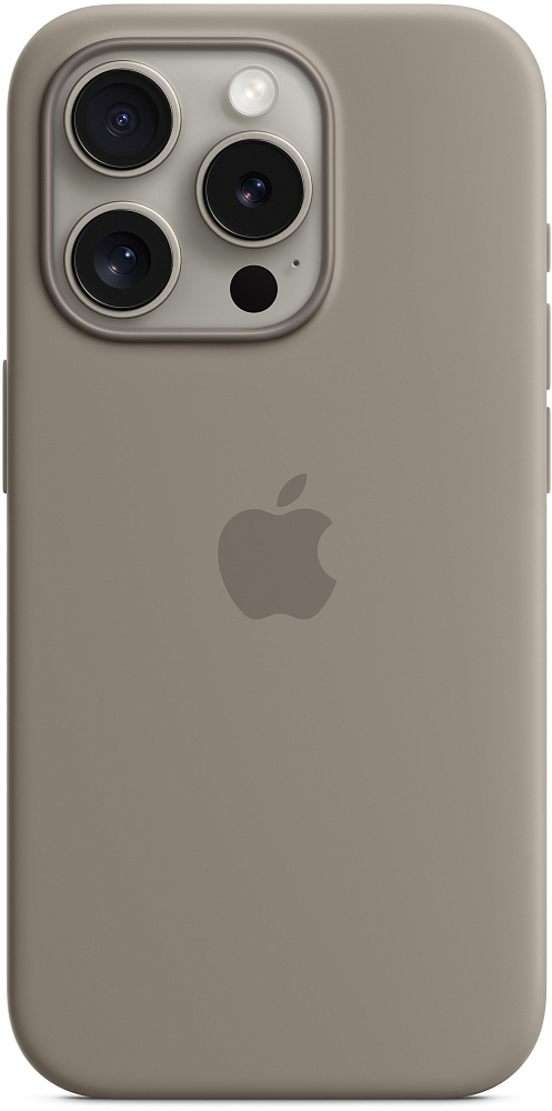 

Чехол Apple MagSafe для iPhone 15 Pro, силикон, платиново-серый, Чехол MagSafe для iPhone 15 Pro, силикон, платиново-серый