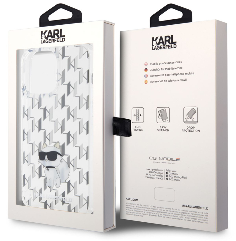Чехол Karl Lagerfeld NFT Choupette для iPhone 15 Pro Max, прозрачный Фото-5