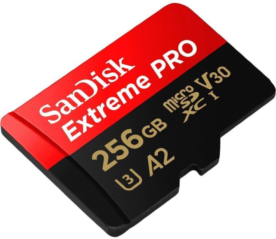 Карта памяти SanDisk Extreme Pro microSDXC 256 ГБ, черный+красный Фото-2