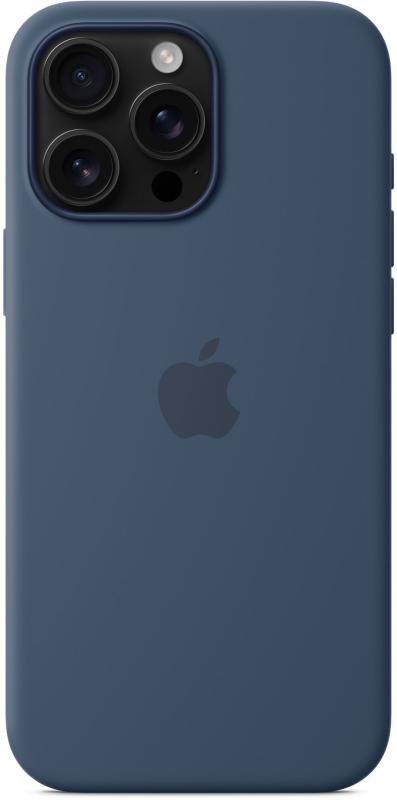Чехол Apple для iPhone 16 Pro Max Silicone with MagSafe, «синий деним» Фото-4
