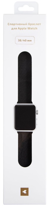 Ремешок moonfish для Apple Watch 38/40/41/42 мм, нейлон, черный Фото-3