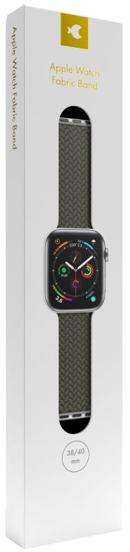 Ремешок moonfish для Apple Watch 38/40/41/42 мм, нейлон, оливковый Фото-3