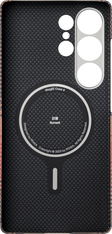 Чехол Pitaka Tactile Woven для Galaxy S25 Ultra, кевлар, коричневый Фото-3