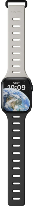 Ремешок Native Union Active Strap для Apple Watch 38/40/41 мм, S, силикон, серый+черный Фото-6
