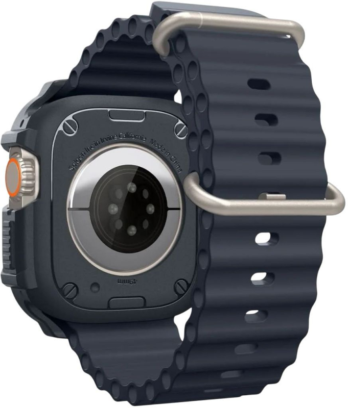 Чехол Spigen Rugged Armor Dark Grey для Apple Watch Ultra, 49 мм, темно-серый Фото-3