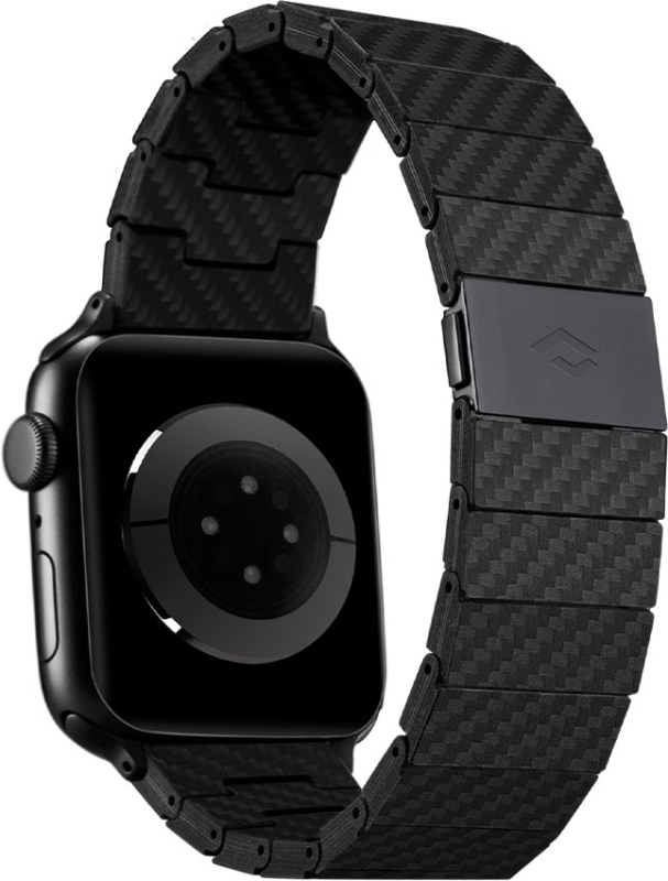 Ремешок Pitaka Modern для Apple Watch, 42/44/45mm, карбон, черно-серый Фото-2