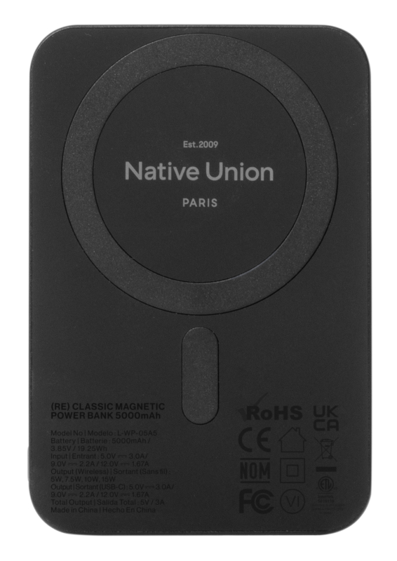 Аккумулятор Native Union (Re) Classic MagSafe, 5000 мАч, черный Фото-2