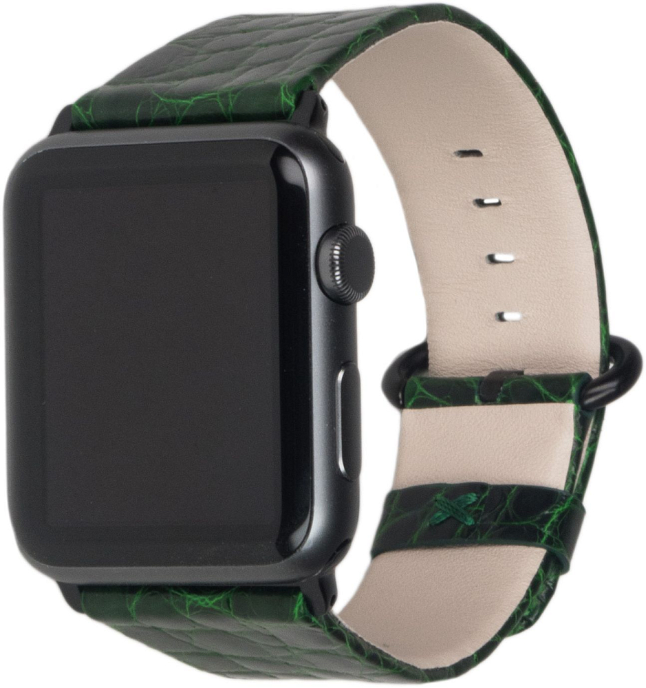 

Marcel Robert Ремешок для Apple Watch 42/44 мм, аллигатор, зеленый
