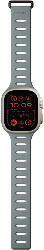 Ремешок Native Union Active Strap для Apple Watch 42/44/45/49 мм, L, силикон, зеленый+серый Фото-5