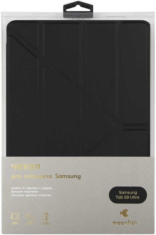Чехол-книжка moonfish Galaxy Tab S8 Ultra/S9 Ultra, черный Фото-8