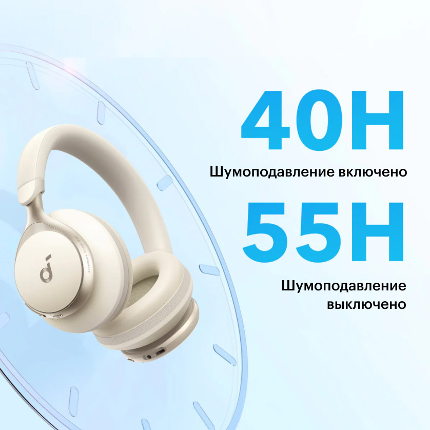 Купить Наушники накладные Anker Soundcore Space One, черный — цена ...