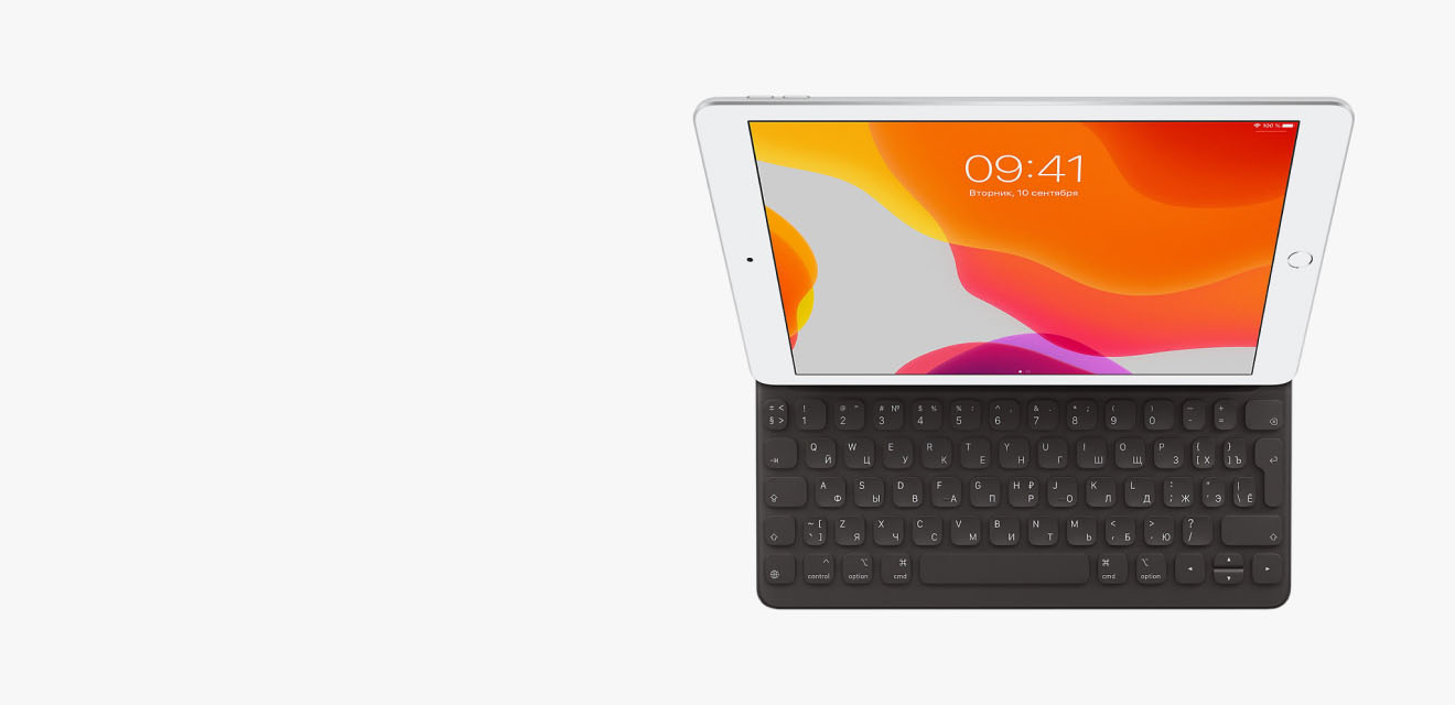 Купить Чехол-клавиатура Apple Smart Keyboard для iPad (9‑го поколения) и  iPad Air (3‑го поколения) — цена, описание в каталоге Сети фирменных  магазинов restore: - Москва