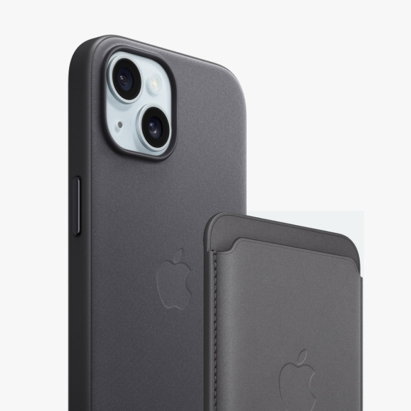 Купить Чехол Apple FineWoven MagSafe для iPhone 15, черный — цена ...